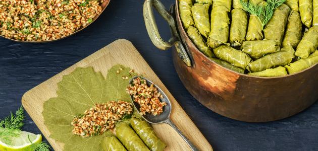طريقة عمل محشي ورق العنب بالبرغل موضوع